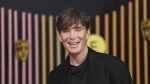 Cillian Murphy poses for photographers upon arrival at the 77th British Academy Film Awards, BAFTA's, in London, Sunday, Feb. 18, 2024. (Photo by Vianney Le Caer/Invision/AP)