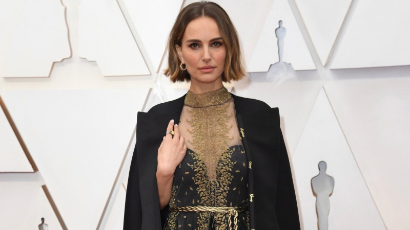 Natalie Portman arrives at the Oscars on Sunday, Feb. 9, 2020, at the Dolby Theatre in Los Angeles. (Photo by Richard Shotwell/Invision/AP)