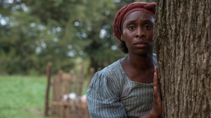 This image released by Focus Features shows Cynthia Erivo as Harriet Tubman in a scene from "Harriet." (Glen Wilson/Focus Features via AP)