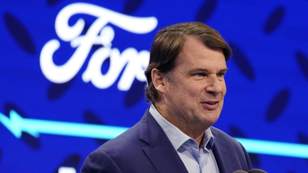 Ford Motor Co., President and CEO Jim Farley says that last fall’s contentious United Auto Workers’ strike changed the company's relationship with the union to the point where it will “think carefully” about where it builds future vehicles. (AP Photo/Carlos Osorio, File)