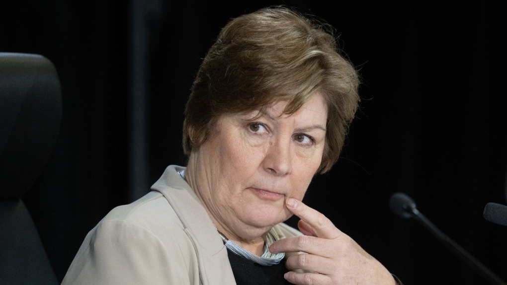 Commissioner Marie-Josée Hogue says some community members fear reprisals if they provide information to the commission, or worry that all the information they submit will be shared with other participants. Hogue listens to a lawyer speak at the inquiry on Feb. 2, 2024 in Ottawa. THE CANADIAN PRESS/Adrian Wyld